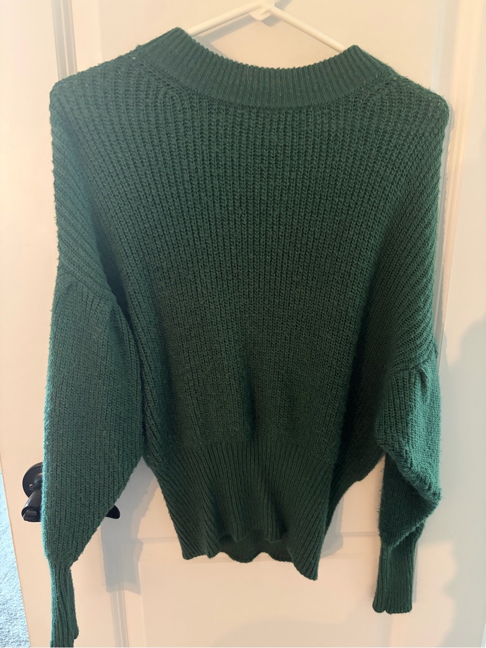 Women's Forest Green Chunky Knit Sweater